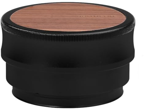 Normcore 58,5 mm Palm Tamper, Espresso Tamper kalibriert mit Doppelfeder, einstellbarer Druck Kaffee Tamper, kalibrierter federbelasteter Tamper, Titan-PVD-Beschichtung, flacher Boden