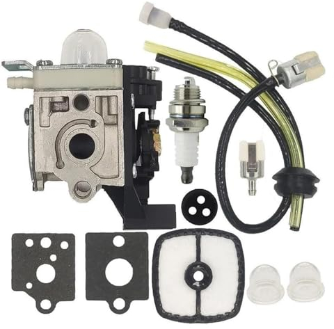 JSRVQKMS Für Zama RB-K93 Rasenmäher Vergaser Für Echo GT225 SRM225 RB-2011-120-0604 Vergaser Carb Motoren Teile 1 Set Vergaser Luftfilter Kraftstoffleitung Kit Benzinmotor