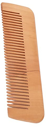 Bartkamm, Holz-Haarkamm, Kleiner Taschenformat, Pfirsichholz-Bartkamm für Männer und Frauen, Haarstyling