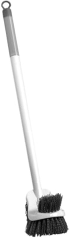 Brosse De Toilette À Poils Durs - Brosse De Toilette À Long Manche, Brosse À Récurer Murale pour Toilettes, Structure en Forme d'arc, pour Sols, Éviers, Baignoires Et Autres Endroits