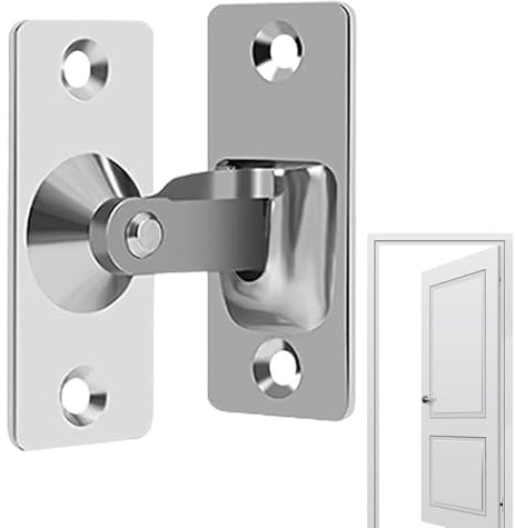 Verrou de porte de grange, loquet de porte et loquet | Fermetures de porte à 90 degrés – Boucle de de porte – Solution de sécurité sûre pour la maison, le bureau et le commerce