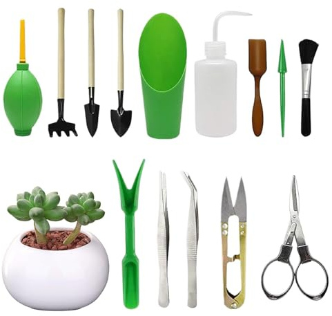 Werkzeug-Set für Sukkulenten, Werkzeug-Set für die Gartenpflege | Werkzeuge für die Pflege von Pflanzen im Innen- und Außenbereich, Umpflanzungswerkzeuge mit Griff como