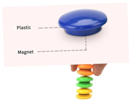 MAGICLULU 12stücke Whiteboard-Magnete Aus Hochwertigem Material Runde Magnete Für Whiteboard Mit Adsorptionskapazität Für Büro Und Unterricht Zum Befestigen Von Fotos Und Notizen