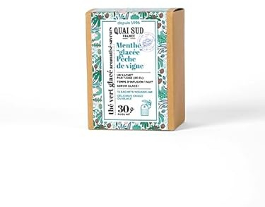 Thé Vert glacé Pêche de Vigne-Menthe « Glacée »15 Infusettes