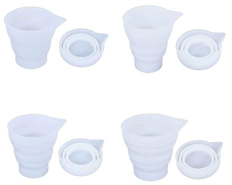 Medidos Resina Silicona Moldes Ajuste Tazas Medición Medición Molde Fundición Epoxí