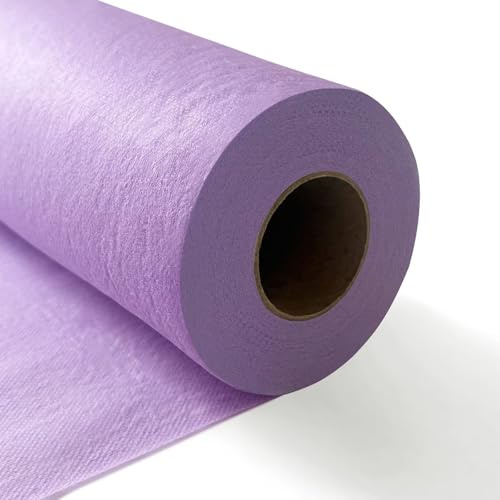 Longing Home Tischläufer, Tischband, 0.3 × 25M, 30g/㎡, Helles Lila, Einweg Vlies Stoffähnlich Tischdecke Rolle, Hochzeit, Geburtstag, Party, Dekoration