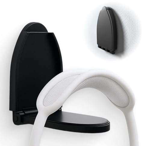 kwinfei Headphone Hanger Holder Desk Adhesive Headphone Hook Mount Foldable gaming headset stand desk hook for Gaming & Studio Headsets,Stick-On Earphone Clip Clamp Stand