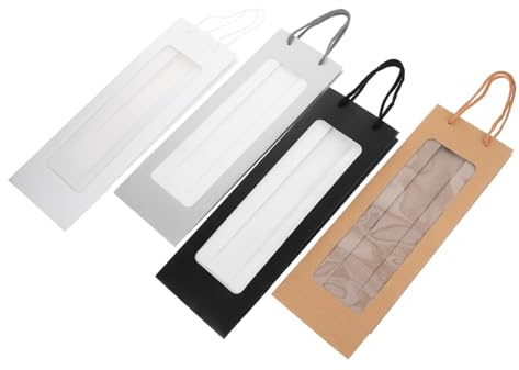 SOIMISS 4stücke Flaschentüte für Wein zum Verschenken Hohe Geschenktasche mit Henkel Filz-weinflaschentasche Flaschenaufbewahrungstasche Weinflaschentaschen zum Verschenken
