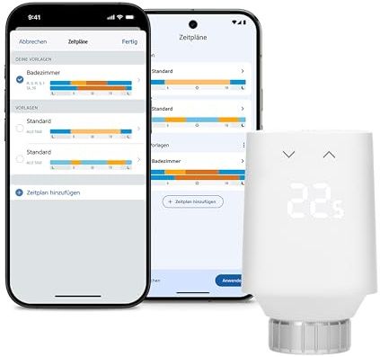 Eve Thermo (Matter, 5. Gen.): Smartes Heizkörperthermostat, Heizkosten sparen, funktioniert mit Alexa, Apple Home, Samsung SmartThings, Google Home, benötigt Thread Border Router