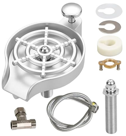 Revestimientos de vidrio para fregadero de cocina, herramienta de limpieza de botellas de alta presión, limpiador de tazas de fregadero para el hogar, dormitorio, hotel, restaurante, apartamento