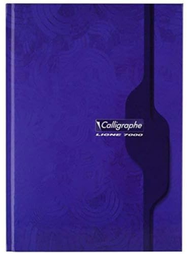 Calligraphe 7276C - Kladde / Notizbuch geleimt Calligraphe mit Hardcover, DIN A4 21x29,7 cm, 144 Blatt, französische Lineatur, 70g, farbig sortiert, 1 Stück