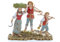 Moranduzzo Familia Campesina para Belén de 10 Cm Escala 1:20 - Figuras de Belén Indestructibles - Estilo 700', Pintura Acabada a Mano, Producto Oficial, Escultor M. Landi