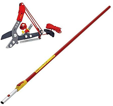 Wolf-Garten Adjustable Anvil Tree Loppers RCVM Garden & ZMV4 Telescopic Handle