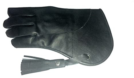 Altawash Falkner-Handschuh, Nubukleder, doppelt, 30,5 cm, Standardgröße, Tiefschwarz