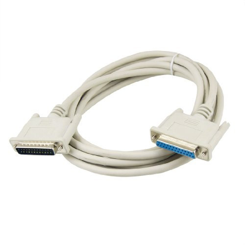 Ruilogod Cable de extensión de impresora paralela DB25 de macho a hembra 3 metros