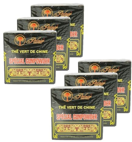 Set 6x Gunpowder grönt te - låda 250 g