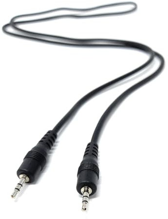 DRUT 1m 2.5mm to 2.5mm Stereo Audio Mini Jack Plug Male to Male Cable Cord Lead, Nickel Contacts 3.3ft