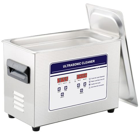 MIAOMI 4.5L Ultrasonic Cleaner, Stainless Steel Ultrasonic Cleaning Bath Tank with Timer & Heater, for Cleaning Jewelry, Glasses