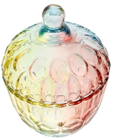 ABOOFAN Reusable Glass Jar Sealing Lid Storage Container for Tea Candies Food Glass Food Jar Bean Holder Wedding Party Decor