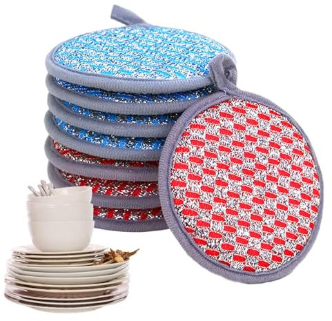 trapos de alambre para lavar platos, paños de limpieza de alambre - Toalla de Tela para Lavar Platos - Trapos de trapo de cocina de alambre de fregado reutilizables para fregar platos y mostradores