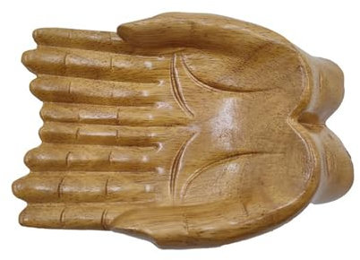 NobesOnbet Décoration de Bols en Bois sculpté, Plateau en Bois, Commode en Bois décorée de Plantes supportant des Anneaux d'accessoires résistants à l'usure