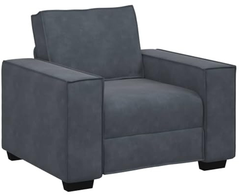 vidaXL Sessel Dunkelgrau 100x78x84 cm Samt