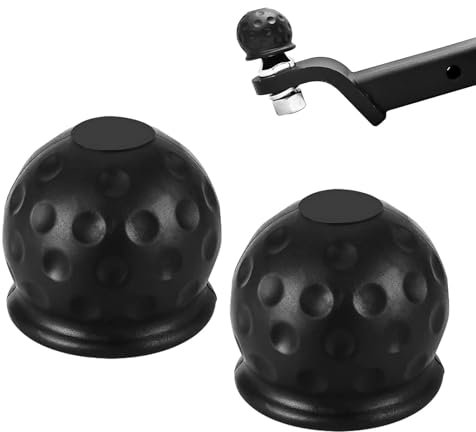 2 Stück Anhängerkupplung Abdeckung,Kugelkopf Anhängerkupplung,Anhängerkupplung Schutzkappe,Gummi Abdeckung Anhängerkupplung,Anhängerkugelkopf Schutzhülle,Kappe Anhängerkupplung,Für Anhänger(Sphärisch)