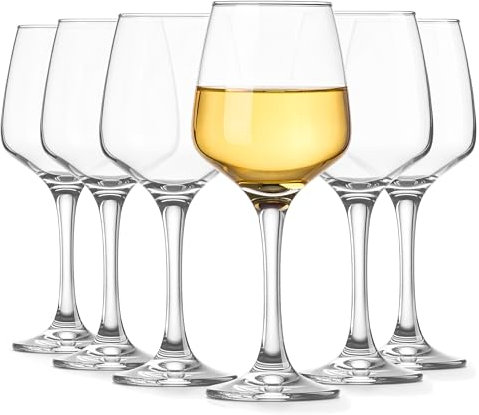 Glasmark KROSNO 1992 Copas de Vino Blanco 6 Piezas en Vidrio Transparente 270 ml Aptos para Lavavajillas