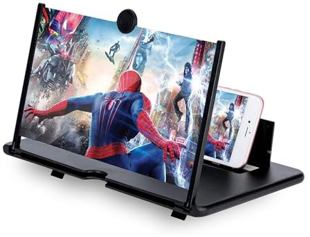 Severnier Handy bildschirmlupe 20 Zoll, Bildschirmlupe für Smartphones 3D HD, Faltbarer HD Handy Lupe für das ansehen von Film e Videos für Allen Smartphones