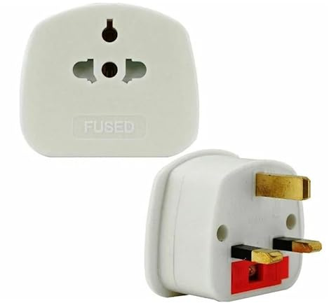 European to UK Plug Adaptor Travel Plug Adapter with 13A Fuse UK Safety Standards Ideal for Travel Home and Office (1Pack) (1)