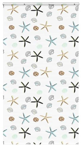 Verdunkelungsrollo, Duschrollo mit Kassette 120x240 cm Stoffbreite 116 cm Blackout Blinds für Fenster innen Wand, Deckenmontage Fensterrollo Seitenzugrollo Klemmrollo