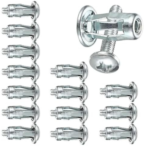 Petal-Schraubmuttern - Verzinkte Spreizdübel aus Kohlenstoffstahl for Gardinen, Größen M4, M5, M6(10pcs-m5)
