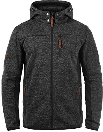 Indicode Grosvenor mäns softshell jacka funktionell jacka övergångsjacka med huva
