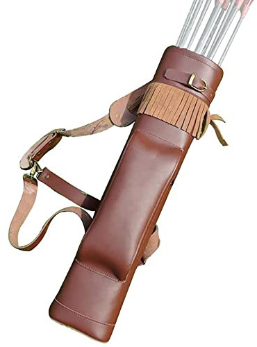 NA Traditioneller Pfeilhalter Pfeilköcher oder rustikaler Lederköcher - Bogenköcher für Compoundbogen - handgefertigte Köcherpfeile und Armbrustköcher