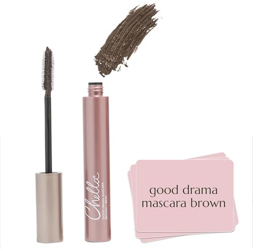 Chella Good Drama Brown Vegan Mascara, Brown, 10 ml