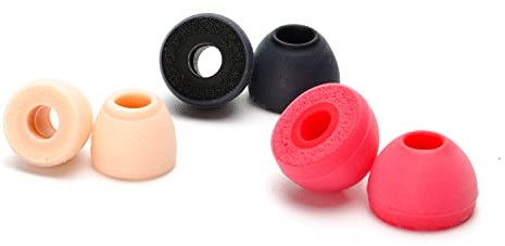 HiFiGo SeeAudio x Zeos Render Memory-Schaum-Ohrstöpsel, In-Ear-Monitore, Silikon-Ohrstöpsel, Komfort und Isolierung (schwarz-M, 3 Paar))