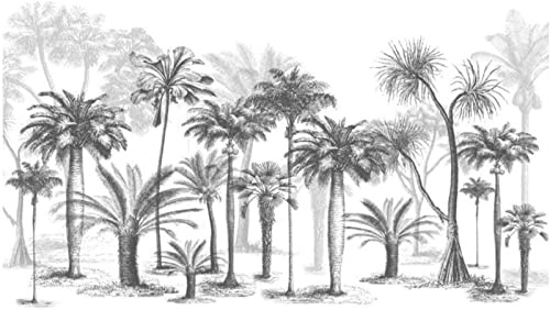 Papel Pintado Pared 3D Papel Tapiz Blanco Y Negro Cocotero Fotomurales 3D Tv Fondo Pared Moderno Dormitorio Murales
