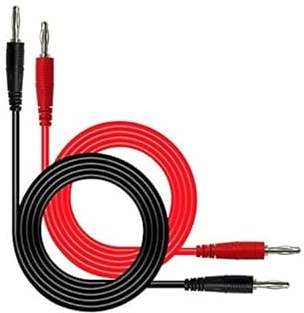 Aofan 2 Pcs Multimeter-Prüfkabel Testkabel Kabel Set 15A für Multimeter 4mm Bananenstecker an Bananenstecker Testkabel 100CM