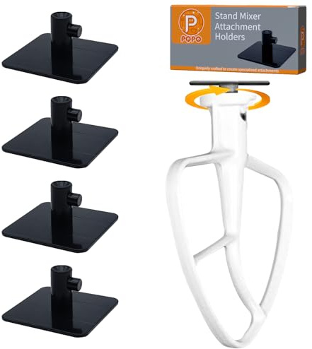 PQPO Soportes de fijación para batidora de pie compatibles con accesorios de batidora Kitchen Aid (negro)