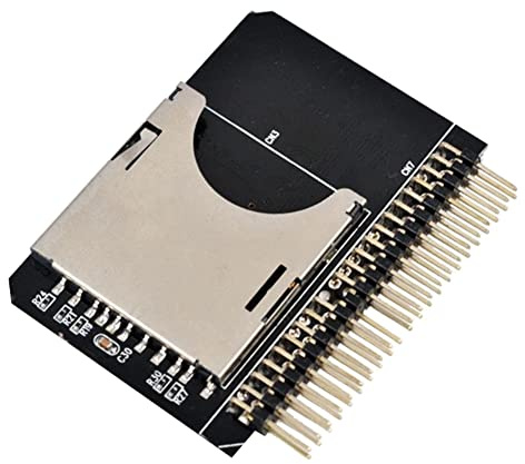 Booso Carte mémoire numérique SD/SDHC/SDXC/MMC pour ordinateur portable 2,5 vers IDE 44 broches mâle adaptateur SD 3.0 convertisseur disque dur carte adaptateur carte