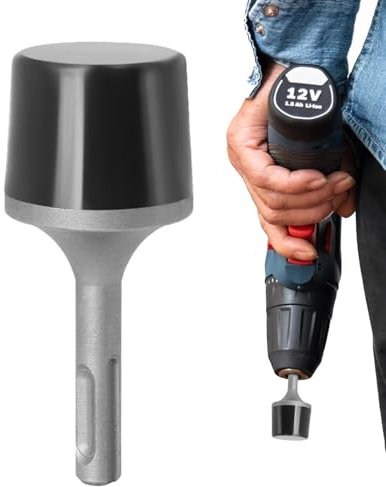 Herramienta vibradora de radiador | Herramienta eléctrica de goma portátil para perforador, eléctrico compacto, vibrador, cabezales de goma, para azulejos