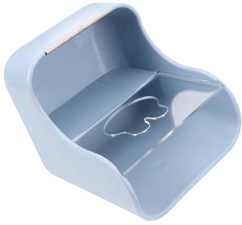 YARNOW Kaninchen Futterautomat Kunststoffhalter Futterspender Für Kaninchen Und Meerschweinchen Mit Doppelkammer-Design Für Käfige