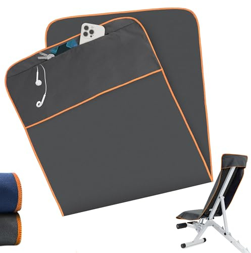 Fitness Handtuch Mit Tasche, Mikrofaser Handtuch aus Hochwertiger Mikrofaser, Super Saugfähig, Kompakt Und Tragbar, 120x50cm Sporthandtuch,Sporthandtuch Fitnessstudio für Reisen Sport