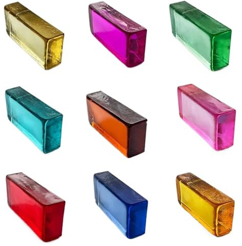 Clear Glass Brick solid glass brick, Rectangular Clear Glass Block - Crystal Bricks for Privacy Protection in Office & Home Partitions
