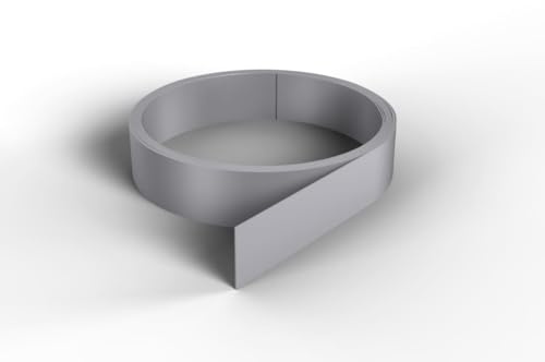 Nordlinger Pro Smart Profil Champlat adhésif – 840012 – PVC – 3 cm x 2,6m – Gris – Finition murale