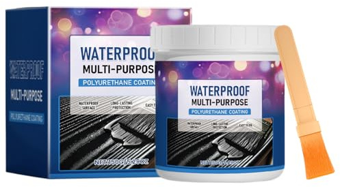 Hozaenwa Waterproofing Paint - Waterproof Repair Coating - Weatherproof Multifunctional Glue Filler for Wood Roof Tile Indoor Foundation Concrete Leaks Outdoor Basement