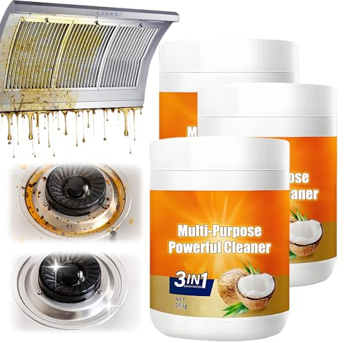 Küchenreiniger, 2025 Neu Multi-Purpose Powerful Cleaner for Kitchen, Greasy Dirt Clean Spray Edelstahlreiniger Heavy Duty Degreaser Küchenfronten Reiniger für Küche Backofen Dunstabzugshaube (3)
