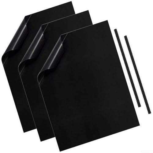 Alfombrilla de parrilla para cocina y barbacoa al aire libre con conductividad térmica uniforme y no adherente que permite una limpieza rápida y sencilla (40 x 33 x 0,3 mm)