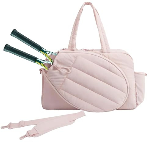 Sucritude Tennis Schläger Tasche - Tennis Tasche Mit 2 Schlägerfächern, Schuhfach Und Nassfach,wasserdichte Sporttasche Organizer Für Reisen Training Beruf Büro