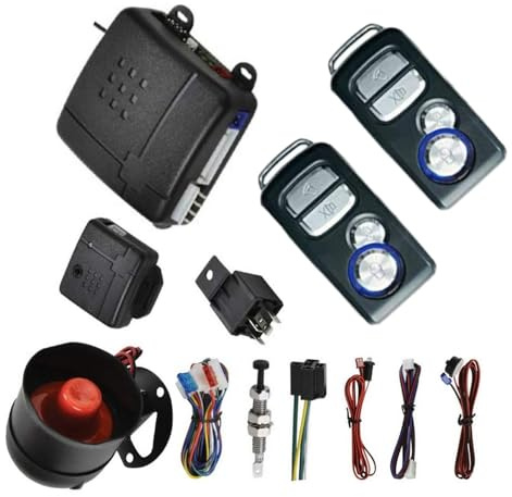 Riloer Universal Car Alarm Systems Auto Remote Central Kit Car Central Door Lock Compatible with most 12 V vehicles